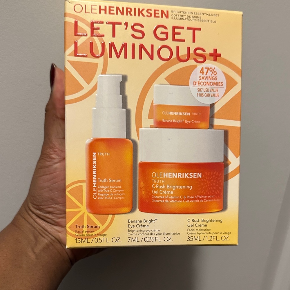 Ole Henriksen Let's Get Luminous Skincare Set - Orange and White